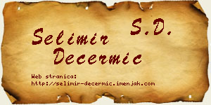 Selimir Dečermić vizit kartica